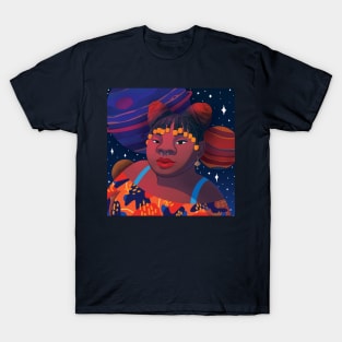 Space Bun Head T-Shirt